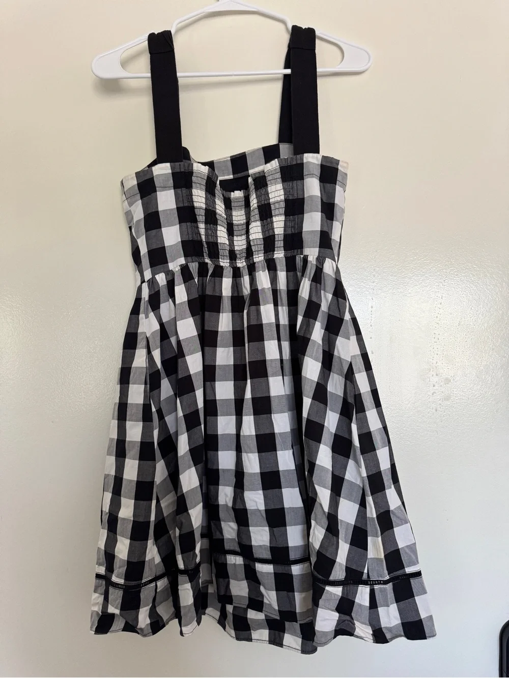 Kate Spade Black & White Gingham Sundress – Size 0